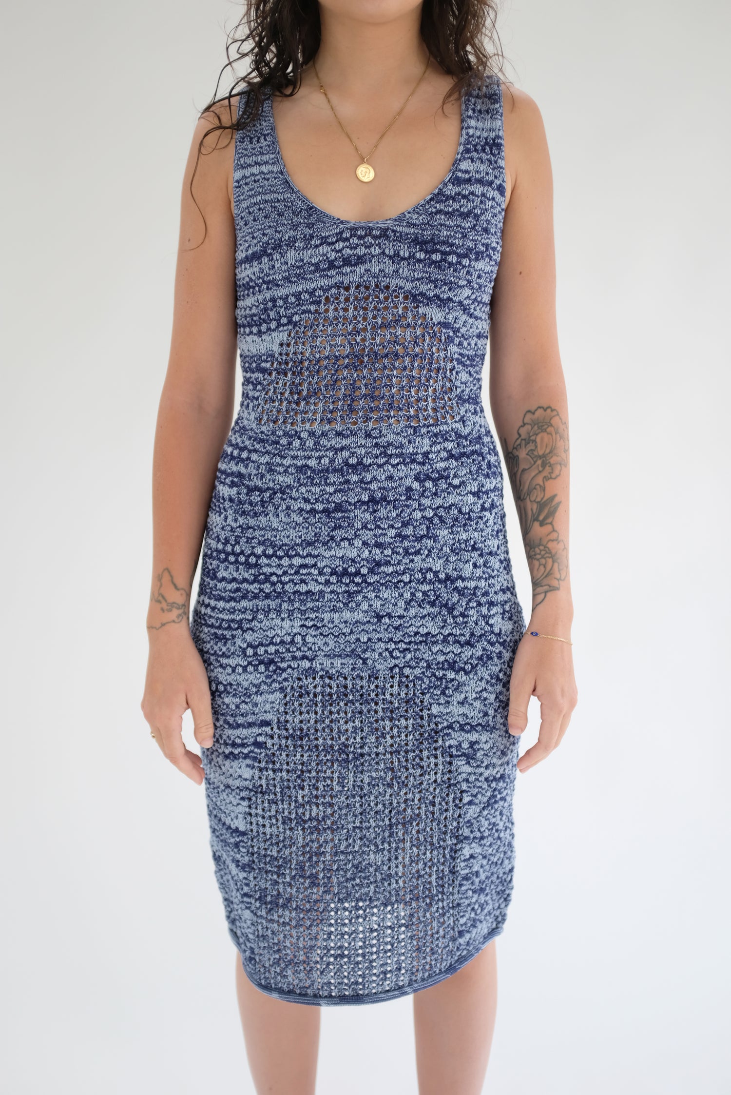 Beklina Haptic Tank Dress Marine/Ink