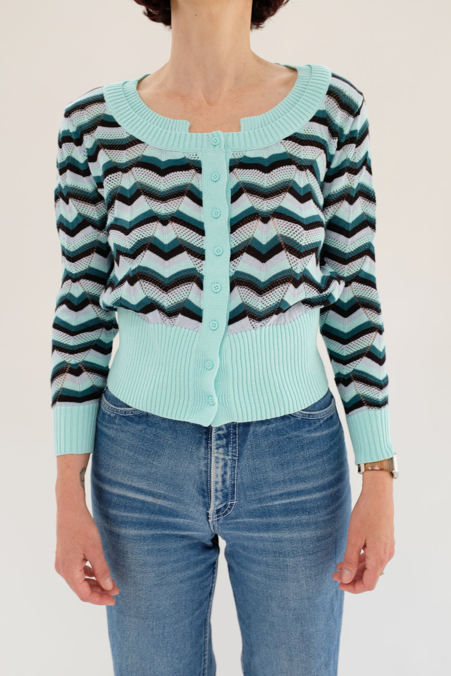 Beklina Prato Cardigan Aqua