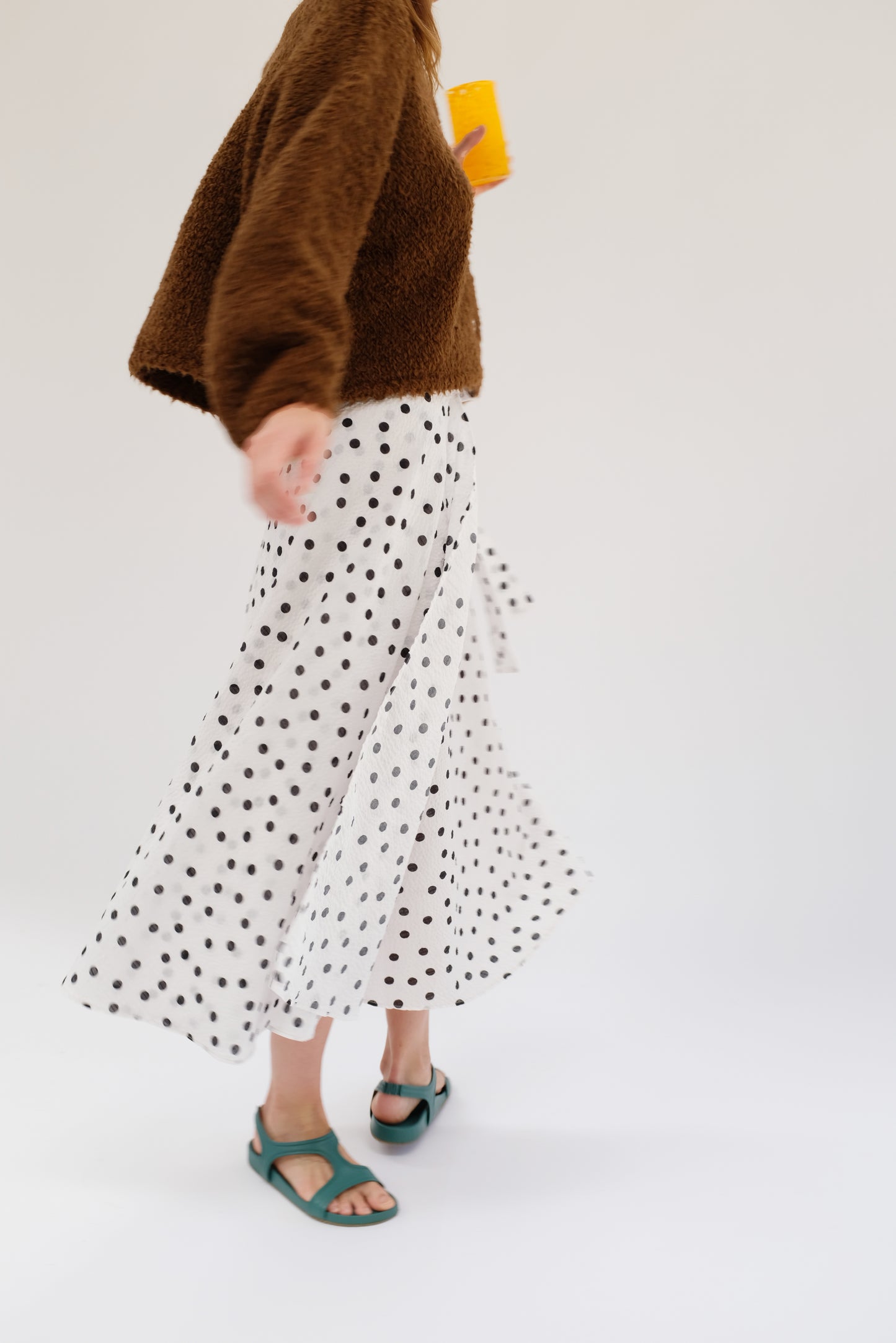 Carmella Wrap Skirt-Dress Polka Dot