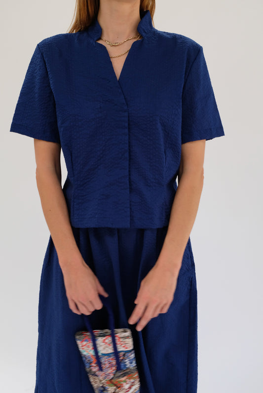 Beklina Okinawa Top Cobalt