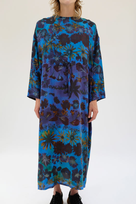 Anntian Simple Silk Dress Print E