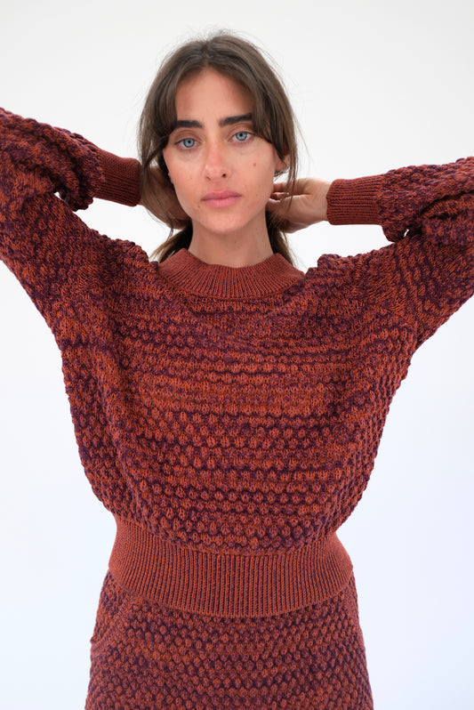 Beklina Mar Monte Sweater Clay / Plum