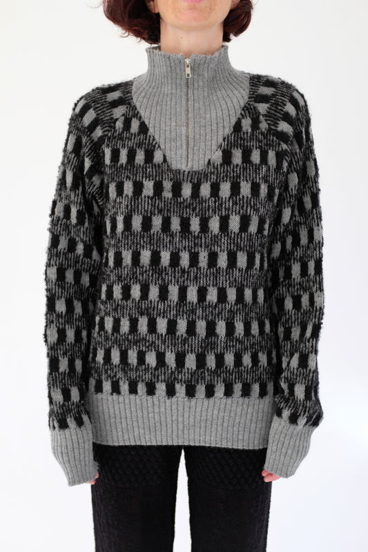 Beklina Hilma Pullover Sweater Black/Grey