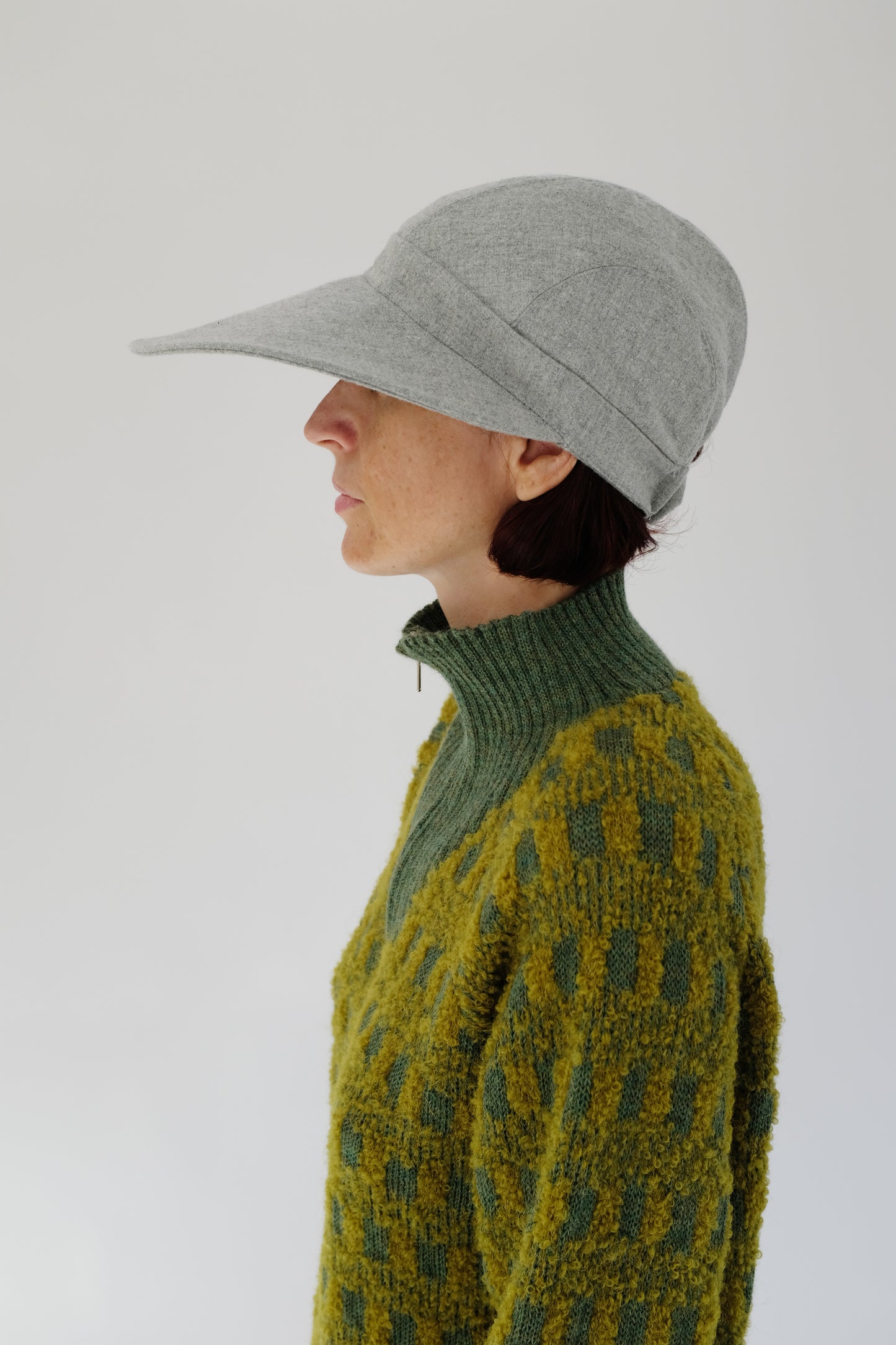 Beklina Sun Cap Grey Wool