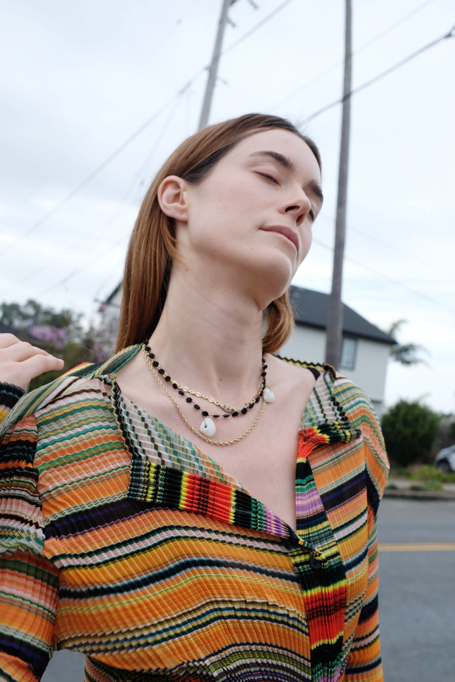 Beklina Labro Fiori Black & Shell Necklace & Bracelet