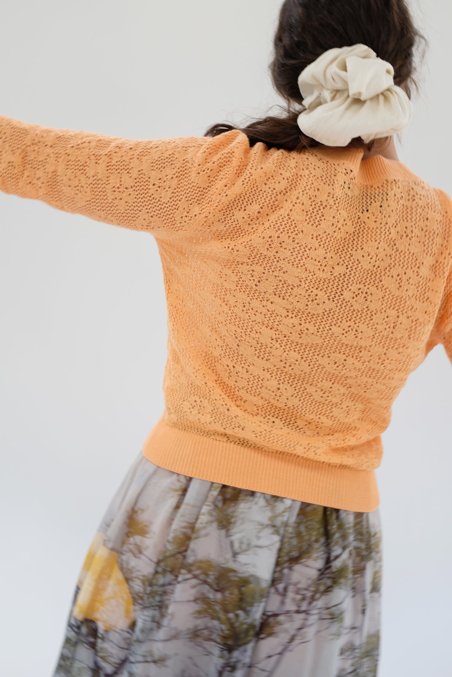 Beklina Lace Crew Apricot