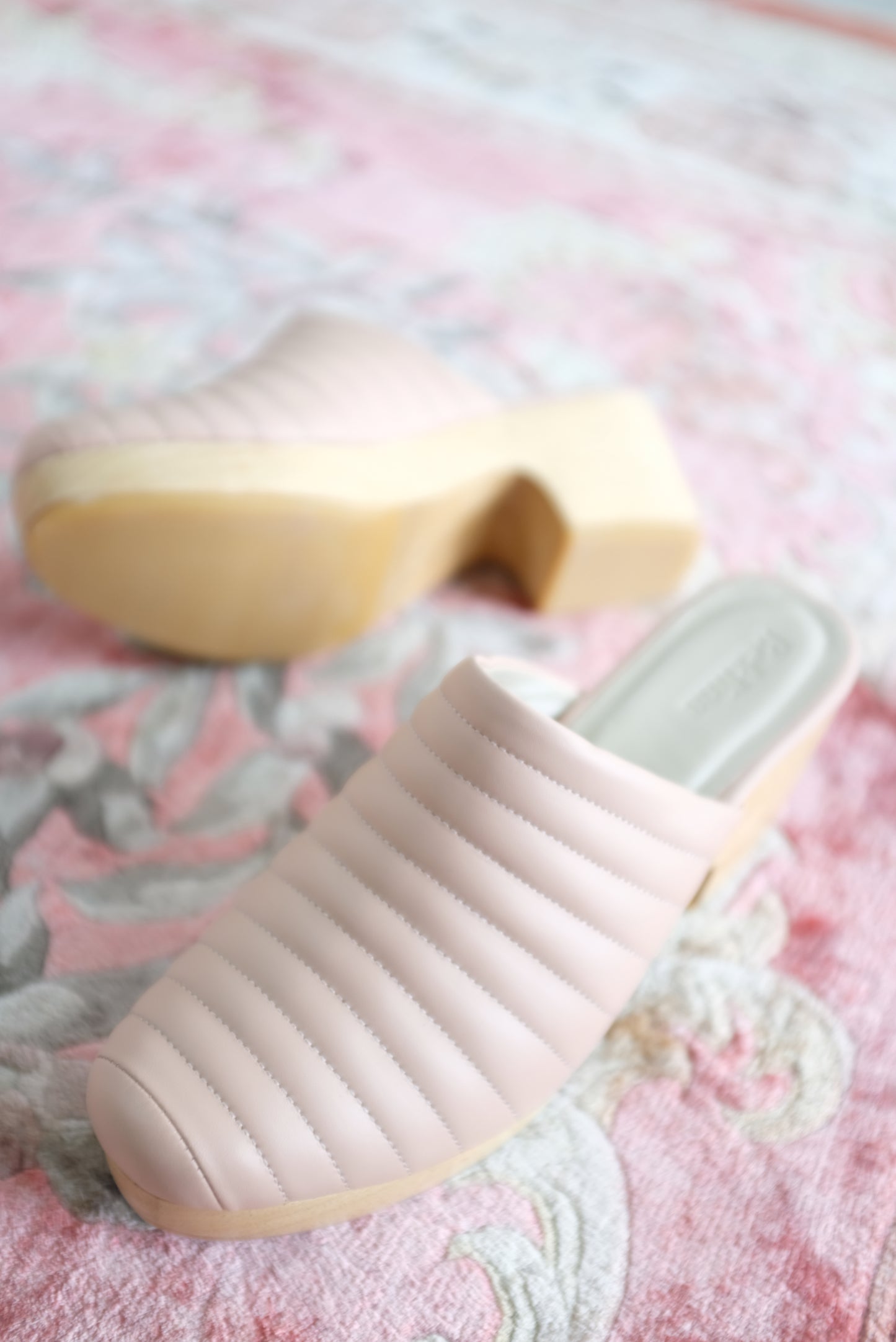 Beklina Ribbed Clog Nude