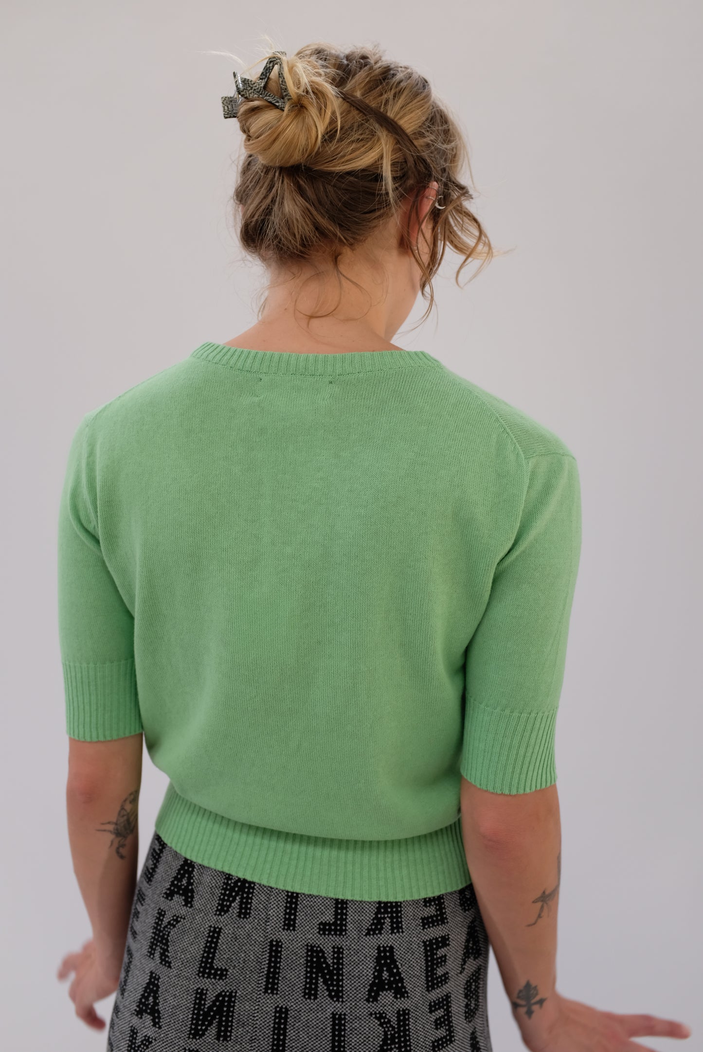 Beklina 1/2 Sleeve Crew Grass